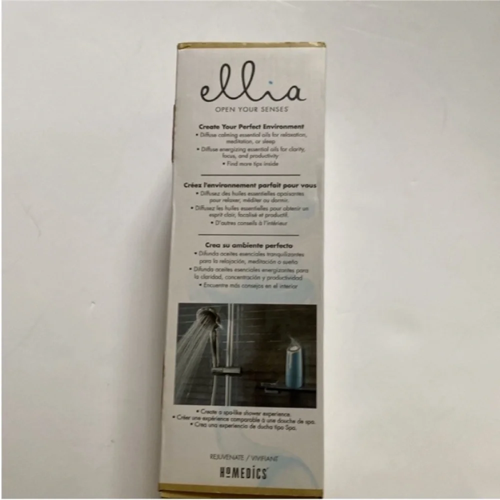 Homedics Ellia Portable Shower Diffuser Essential Oil Diffuser - Picture 4 of 11